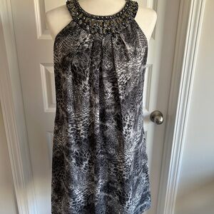 WHBM Sleeveless Snakeskin Dress SZ 4